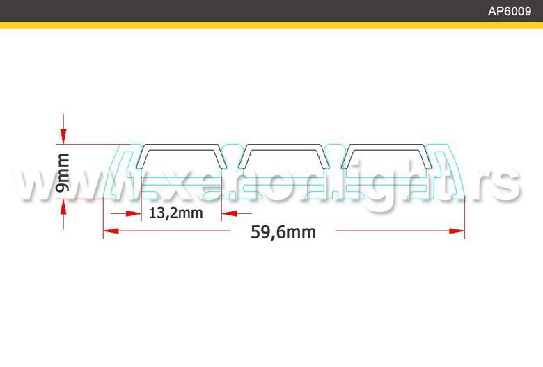 Aluminijumski led profil-nadgradni-Q6009