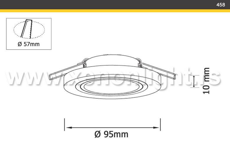 Staklena rozetna-458