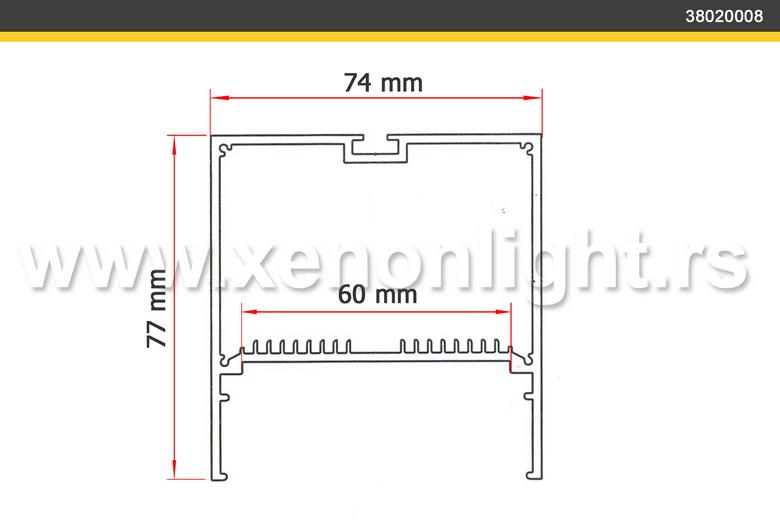 Aluminijumski led profil- nadgradni-08