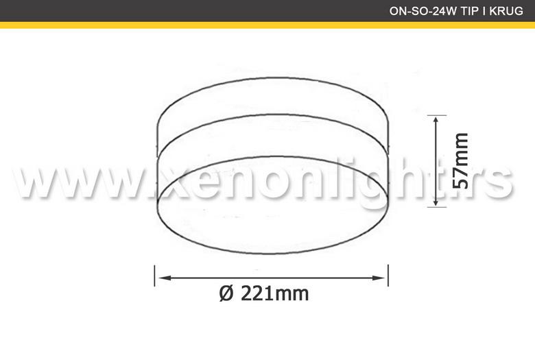 Led Panel-ON-SO-24W TIP I KRUG