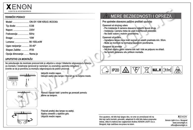 Led Downlight-ON-SY 10W KRUG