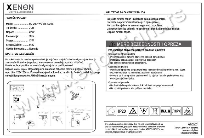 Kućište LED ugradno MJ-2021