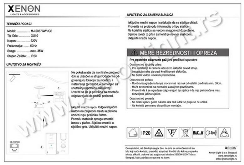Moderna rasveta MJ-2037