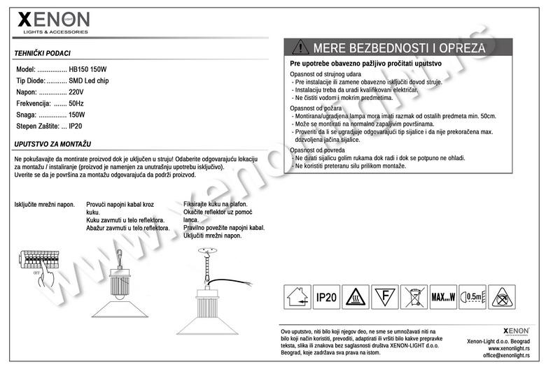 HIGH BAY LED REFLEKTOR HB150