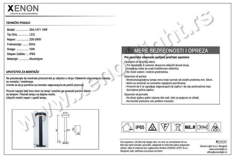 Baštenska - STUB DHL1471 10W