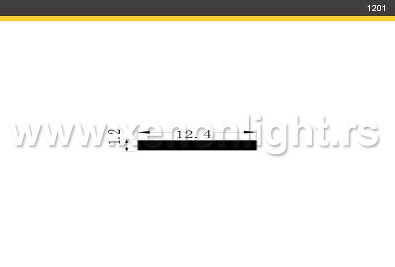 Aluminijumski led profil-Q-1201