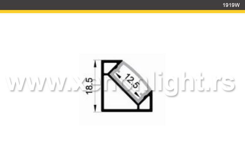 Aluminijumski led profil-Q-1919W