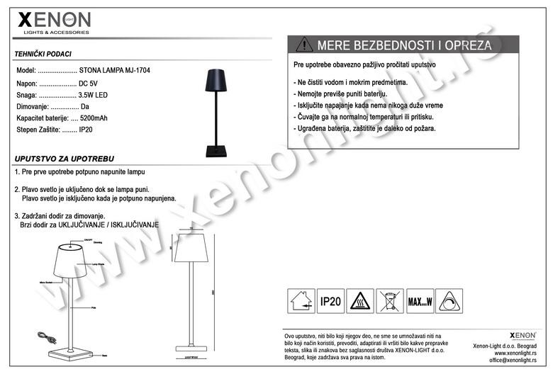 Stona lampa-MJ-1704