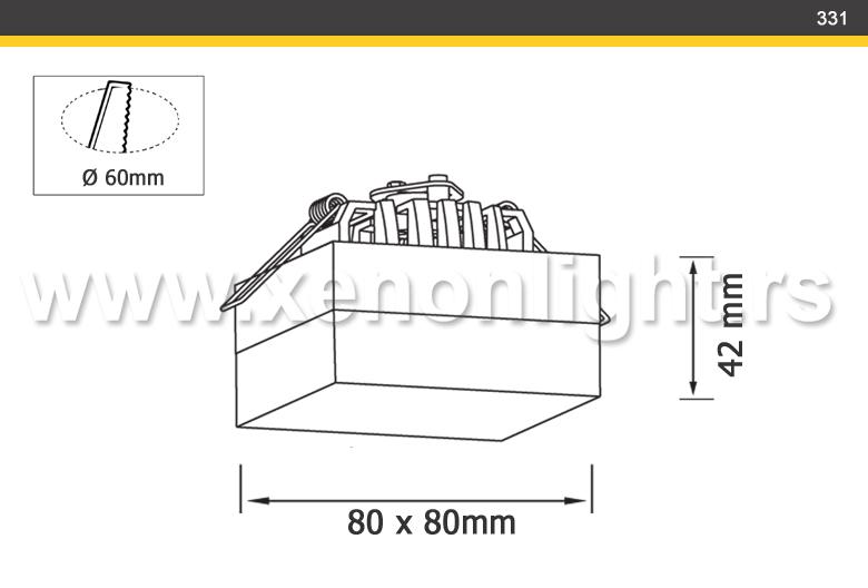 Staklena rozetna-331