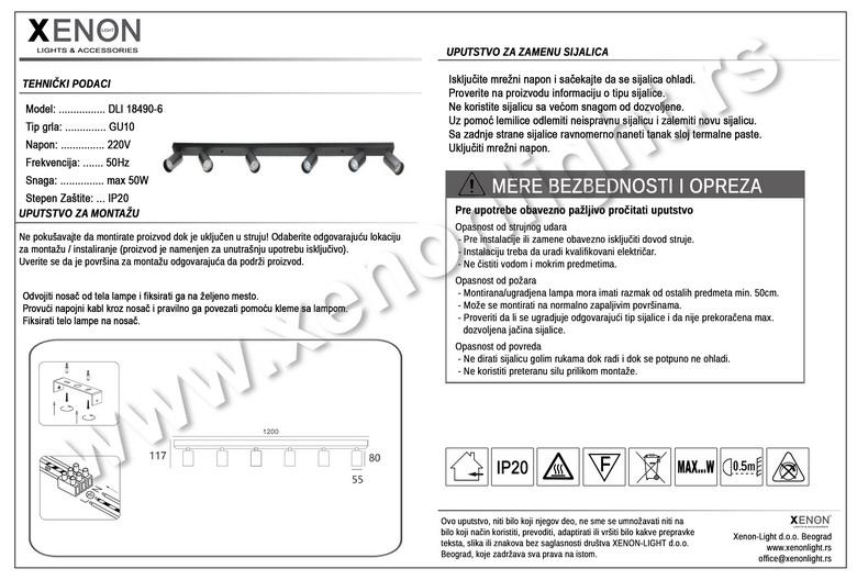 SVETILJKA DLL18490-6