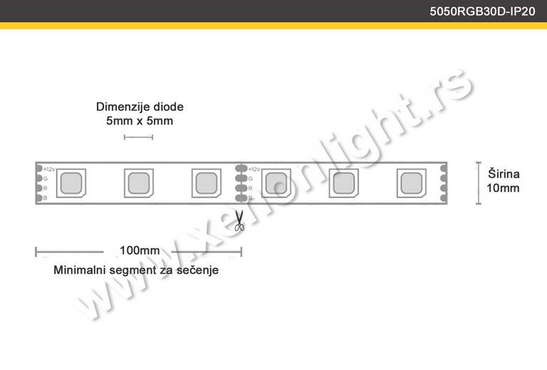 Led traka-5050RGB30D-IP20
