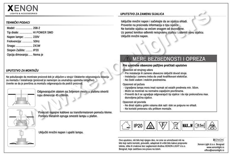 Led rozetna-208-2