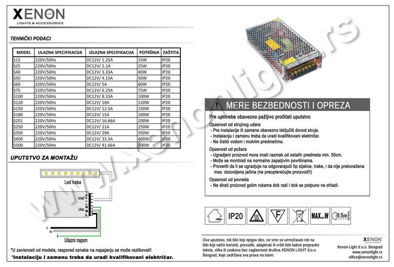 Led napajanje S15 Clasic