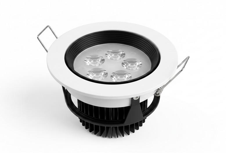 Led rozetna-KD-100-5W WH/BK krug
