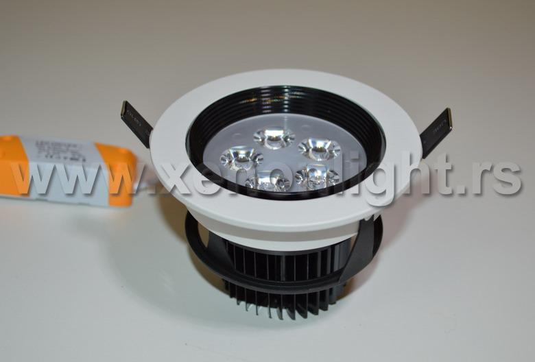 Led rozetna-KD-100-5W WH/BK krug