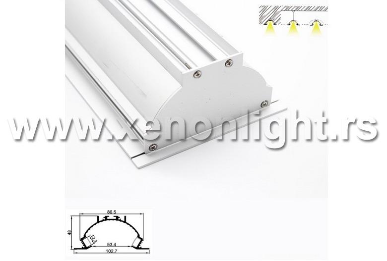 Aluminijumski led profil-nadgradni-Q 10048