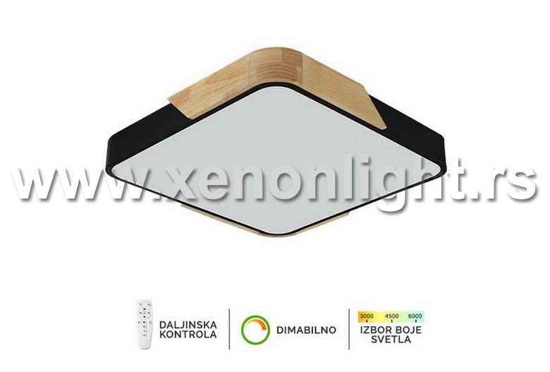 LED PLAFONSKA LAMPA 30W 2700-6000K F2812-30C CRNA+DRVO
