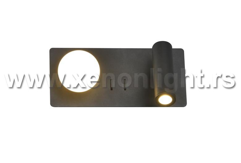 VESTA 478 ZIDNA LAMPA 3W-3W 3000K CRNA