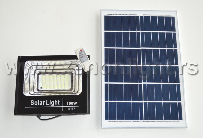 Led reflektor solarni YRSW100-SWL01/H/W