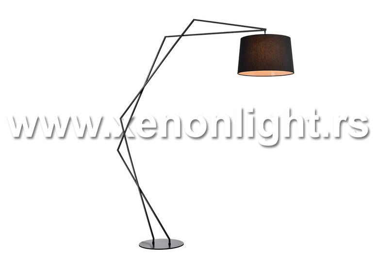 Podna lampa 10217F 190cm E27 BK