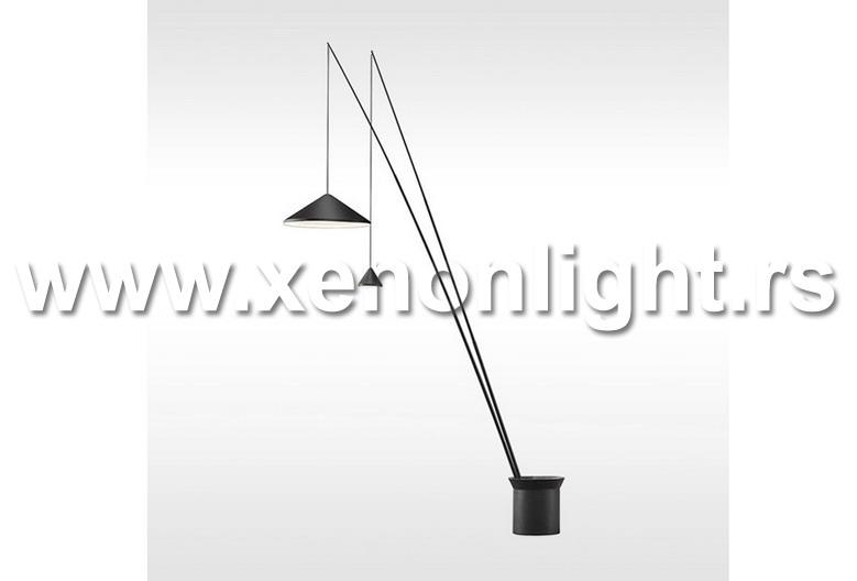 Podna lampa 8719T 230cm E27 BK