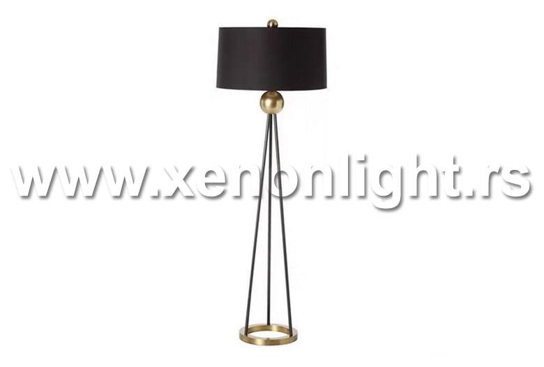Podna lampa 7032F 164cm E27 BK+GOLD