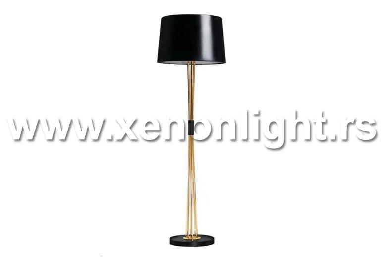 Podna lampa 7032F 165cm E27 BK+GOLD